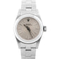 Ladies Rolex Oyster Perpetual SILVER Stainless Steel OYSTER 24mm Automatic 67180