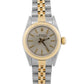 1988 Rolex Oyster Perpetual 67193 Silver Two-Tone 18K Gold Steel 24mm Watch Box