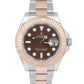 2021 NEW CARD Rolex Yacht-Master 18K Rose Gold Brown Chocolate 40mm 126621 B+P