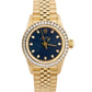 1995 Rolex Oyster Perpetual 26mm Blue Diamond 18K Gold Jubilee 67198 Box Papers