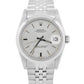 Ladies Rolex DateJust SILVER 31mm Stainless Steel JUBILEE Automatic Watch 68240