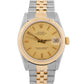 Rolex DateJust 31mm Midsize Two-Tone CHAMPAGNE 18K Yellow Gold Fluted 68273