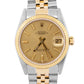 1987 Rolex DateJust Midsize CHAMPAGNE Two-Tone Gold Steel JUBILEE 31mm 68273
