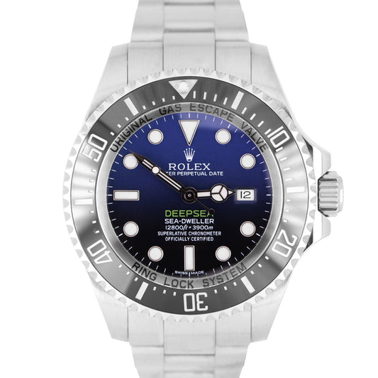 MINT Rolex Sea-Dweller Deepsea James Cameron Blue Black Steel 116660 44mm Watch