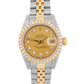 Ladies Rolex DateJust 26mm CHAMPAGNE DIAMOND 18K Gold Steel JUBILEE 69173