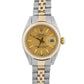 Ladies Rolex DateJust 26mm CHAMPAGNE 18K Yellow Gold Steel JUBILEE Fluted 6917
