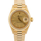 PAPERS Ladies Rolex DateJust President 26mm CHAMPAGNE 18K Yellow Gold 69178 BOX