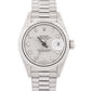 PAPERS Rolex DateJust President 26mm FACTORY SILVER DIAMOND 18K Gold 69179 BOX