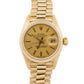 VINTAGE Rolex DateJust President 26mm CHAMPAGNE 18K Yellow Gold Fluted 6917