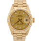 Ladies Rolex DateJust President 26mm DIAMOND BARK 18K Yellow Gold 69288 Watch