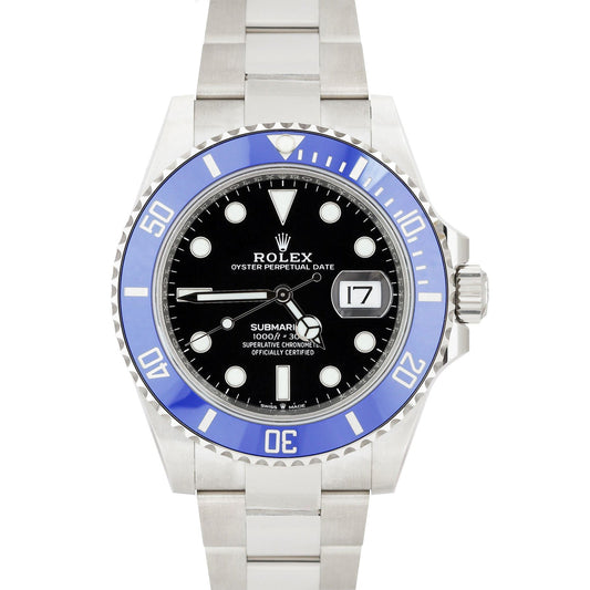 UNWORN PAPERS Rolex Submariner Date 41 BLUEBERRY White Gold Blue 126619 LB BOX