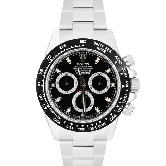 2022 MINT Rolex Daytona Cosmograph Black Ceramic Stainless Watch 116500 LN