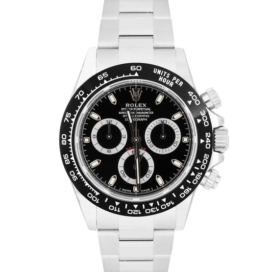 2023 NEW PAPERS Rolex Daytona Cosmograph Black Stainless Watch 116500 LN B+P