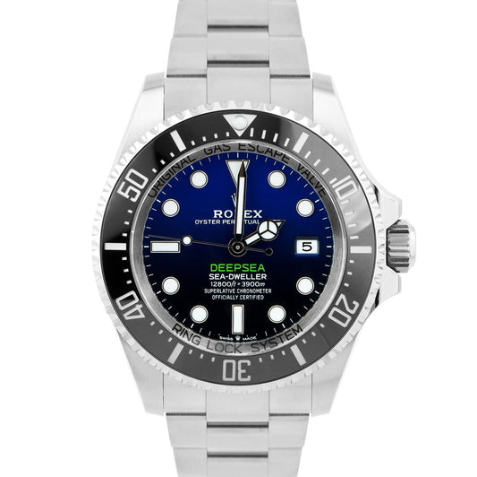 NEW 2023 Rolex Sea-Dweller Deepsea Steel James Cameron Blue 44mm 136660 B+P