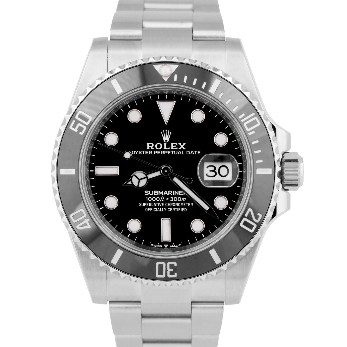 2023 NEW PAPERS Rolex Submariner 41mm Date Black Ceramic Watch 126610 LN B+P