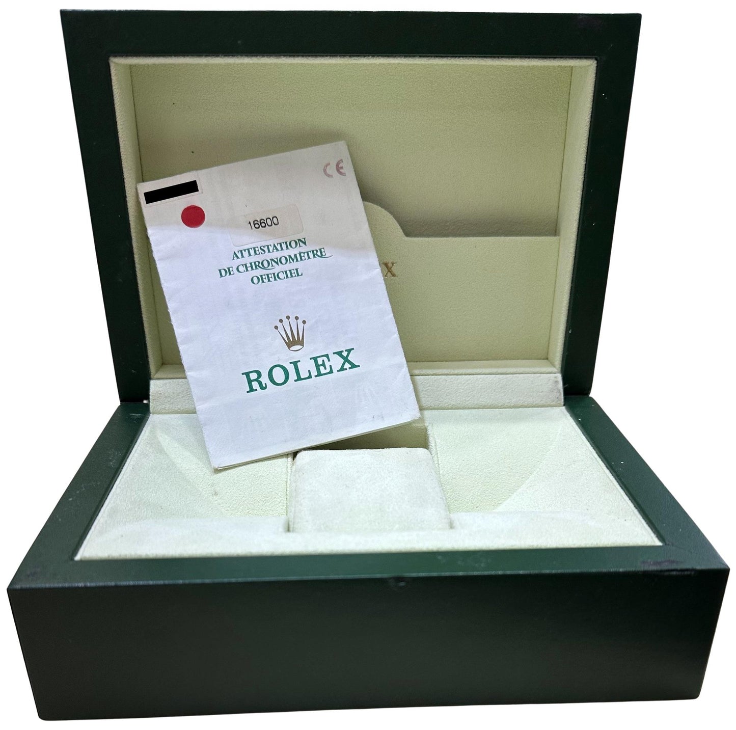 PAPERS MINT Rolex Sea-Dweller 16600 40mm Stainless Steel Black Dive Watch BOX