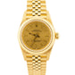 2000 PAPERS Rolex Oyster Perpetual 24mm CHAMPAGNE 18K Gold JUBILEE 76198 BOX
