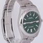 2022 NEW PAPERS Rolex Oyster Perpetual 41mm GREEN Stainless Watch 124300 BOX