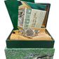 MINT PAPERS Rolex DateJust 18K Gold Steel GRAY ROMAN 31mm NO-HOLES 78243 BOX