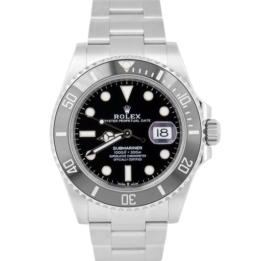 NEW AUG 2024 PAPERS Rolex Submariner Date BLACK Steel 41mm Watch 126610 LN BOX