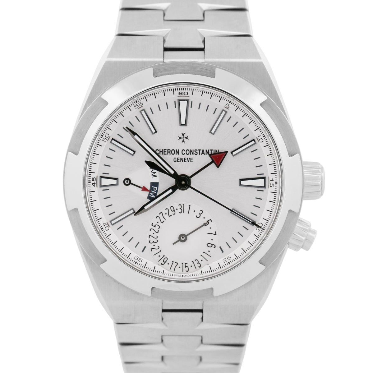2020 Vacheron Constantin Overseas Dual Time 7900V Silver 41mm Watch Box Papers