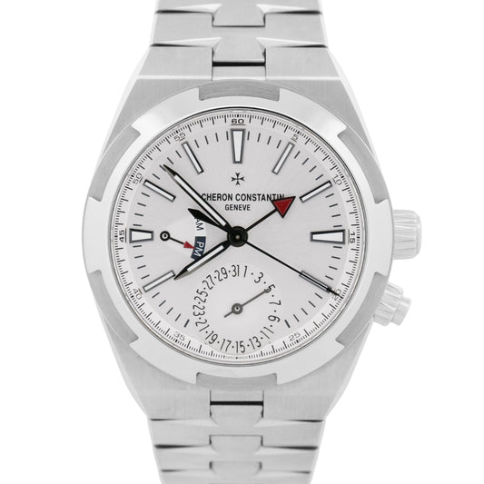 2020 Vacheron Constantin Overseas Dual Time 7900V Silver 41mm Watch Box Papers