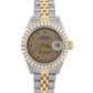 Ladies Rolex DateJust SILVER ROMAN DIAMOND 18K Gold Steel 26mm JUBILEE 79173