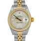 2001 Ladies Rolex DateJust SILVER DIAMOND 18K Gold NO-HOLES 26mm JUBILEE 79173