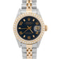 2000 Ladies Rolex DateJust 79173 Blue Diamond 18K Steel 26mm Jubilee Box Papers