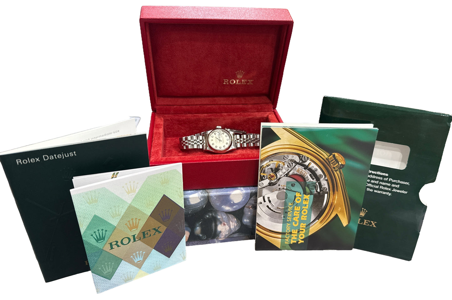PAPERS Rolex DateJust 26mm SILVER DIAMOND 18K White Gold Steel JUBILEE 79174 BOX