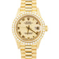 Rolex DateJust President 28mm CREAM ROMAN 18K Yellow Gold DIAMOND 79178 BOX