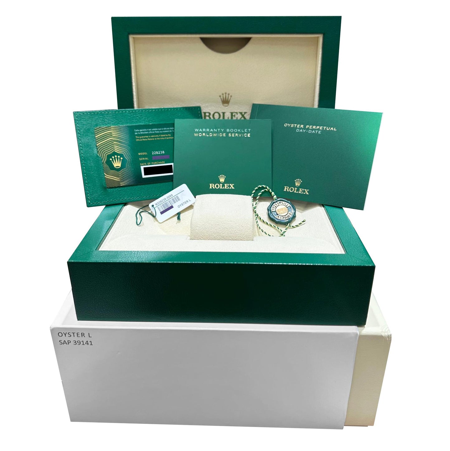 BRAND NEW 2025 Rolex Day-Date President 40mm GREEN OMBRE 18K Gold 228238 BOX