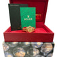 Ladies Rolex DateJust President 26mm FACTORY CHAMPAGNE DIAMOND 18K 79238 BOX