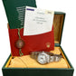 PAPERS Ladies Rolex Date WHITE ROMAN 26mm Engine-Turned Steel 79240 BOX