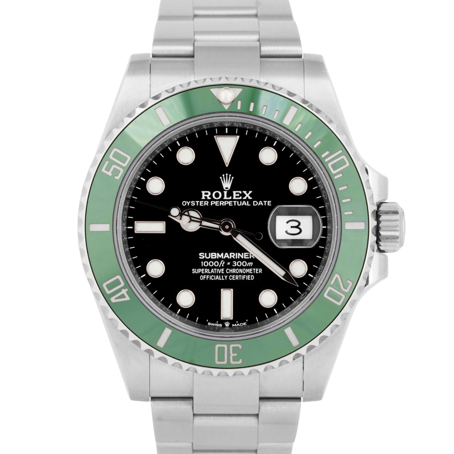 NEW OCT 2025 PAPERS Rolex Submariner 41mm Date GREEN KERMIT Watch 126610 LV BOX