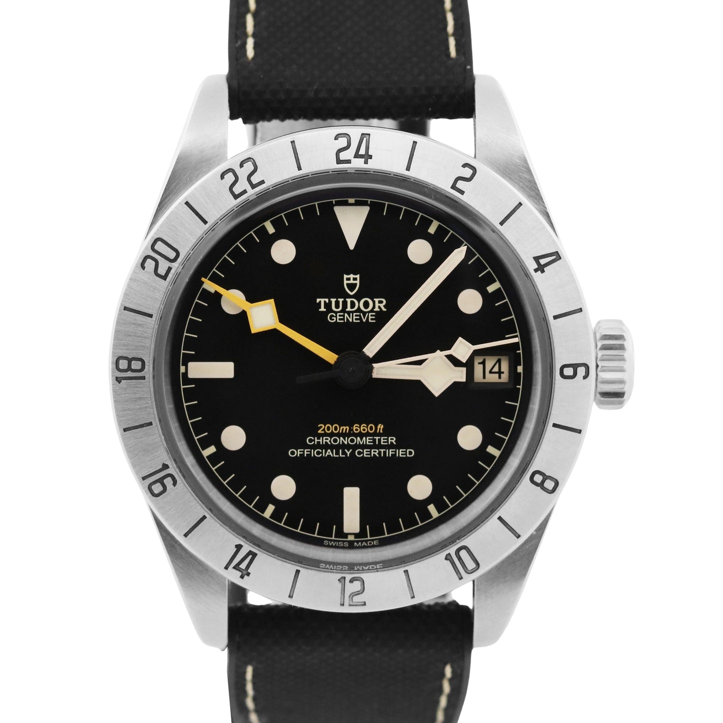 2023 PAPERS Tudor Black Bay Pro 39mm Stainless Steel GMT Rubber 79470 Watch BOX