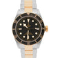 2023 PAPERS Tudor Black Bay Heritage Two-Tone Gold Black 41mm Watch 79733N BOX