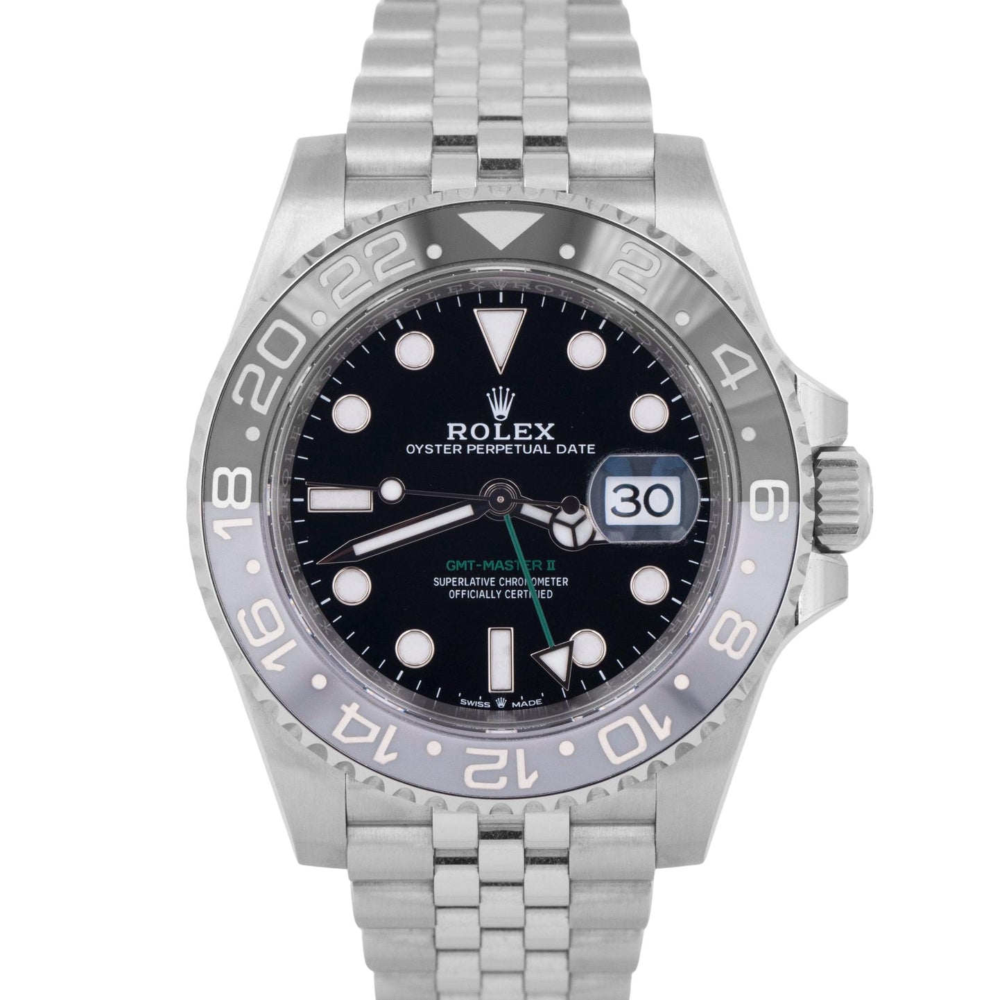 NEW 2026 PAPERS Rolex GMT-Master II BRUCE WAYNE Steel 40mm 126710 GRNR Watch BOX