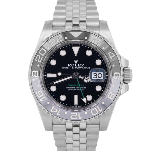 NEW 2026 PAPERS Rolex GMT-Master II BRUCE WAYNE Steel 40mm 126710 GRNR Watch BOX