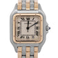 Ladies Cartier Panthere Midsize IVORY 18K Gold Steel THREE ROW 27mm Quartz 83949