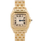 Ladies Cartier Panthere Small IVORY ROMAN 18K Yellow Gold 22mm Quartz 866911