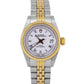 Tudor Lady-Sub Princess OysterDate Two-Tone WHITE ROMAN Gold Steel 25mm 92413