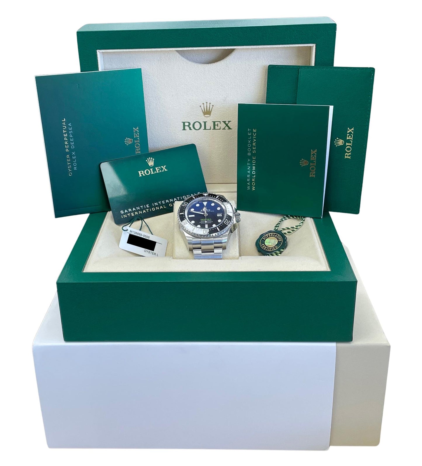 NEW UNWORN PAPERS Rolex Sea-Dweller Deepsea James Cameron BLUE 44mm 136660 BOX