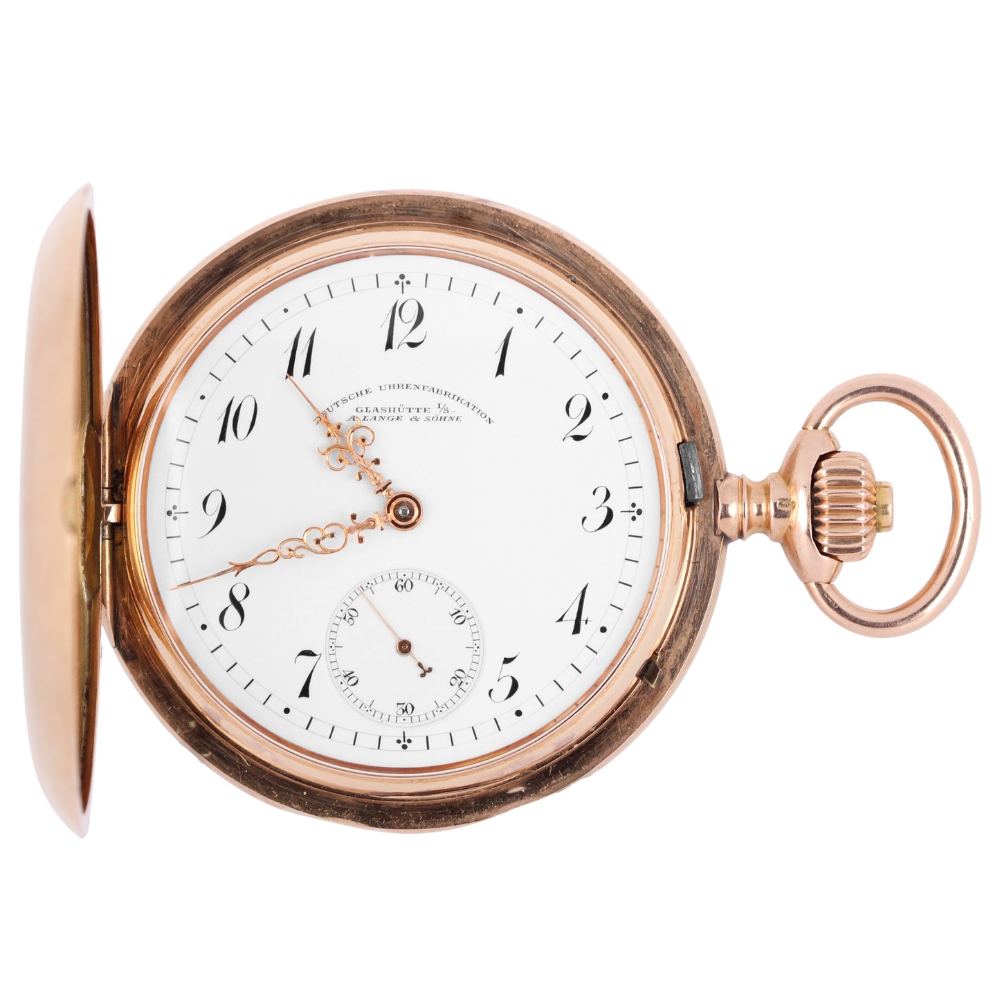 A. Lange & Sohne, A. Lange & Sohne Glashutte, Glashutte, A. Lange & Sohne  Deutsche Uhren-Fabrikaton,  Deutsche Uhren-Fabrikaton, A. Lange & Sohne DUF. DUF, A. Lange & Sohne Pocketwatch, A. Lange & Sohne Pocket Watch, A. Lange & Sohne 14k Rose Gold, Pocket Watch