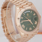 BRAND NEW 2023 Rolex Day-Date 40 Olive Green President 18K Rose Gold 228235 B+P