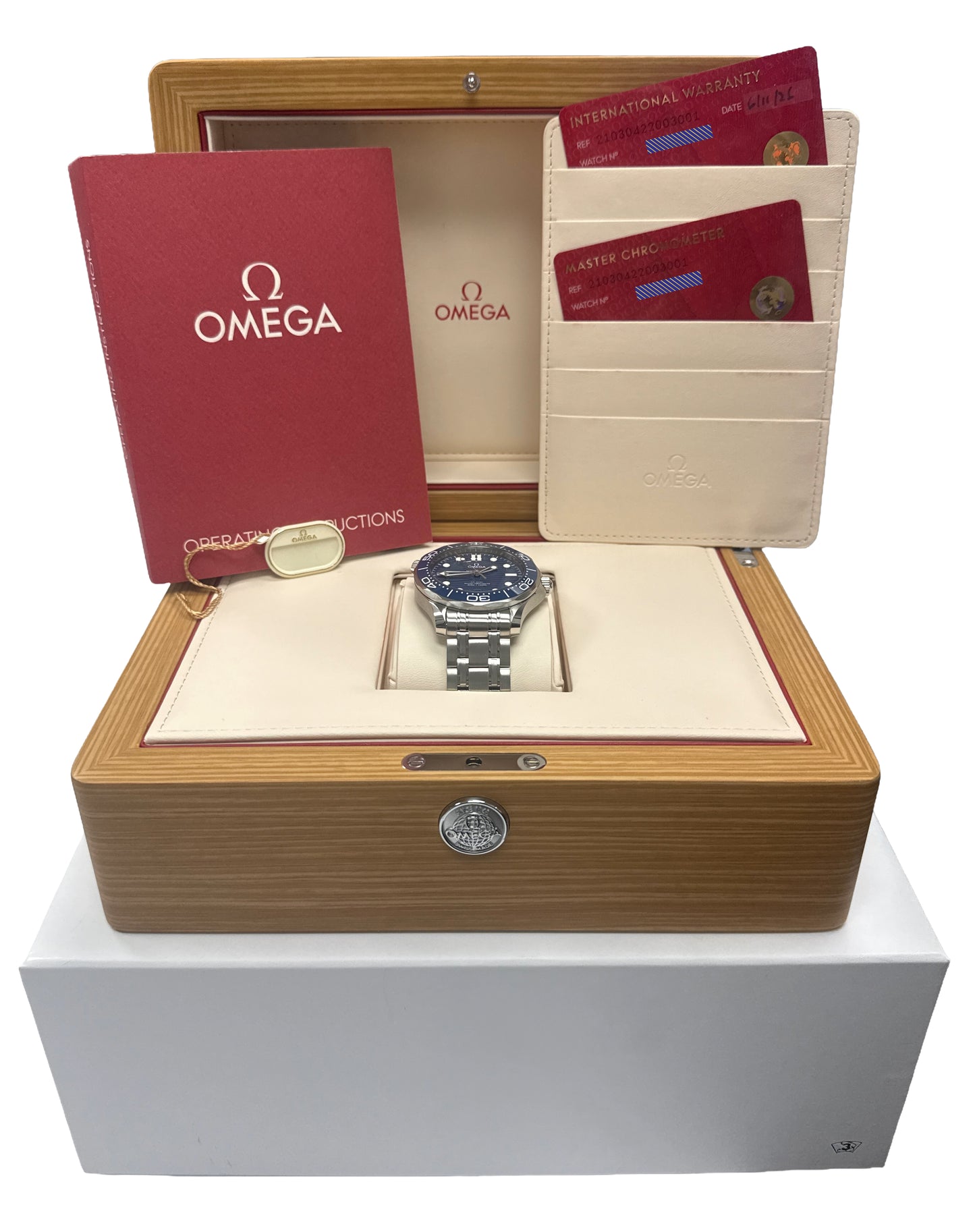 NEW 2026 PAPERS Omega Seamaster Diver Blue Wave 42mm 210.30.42.20.03.001 BOX