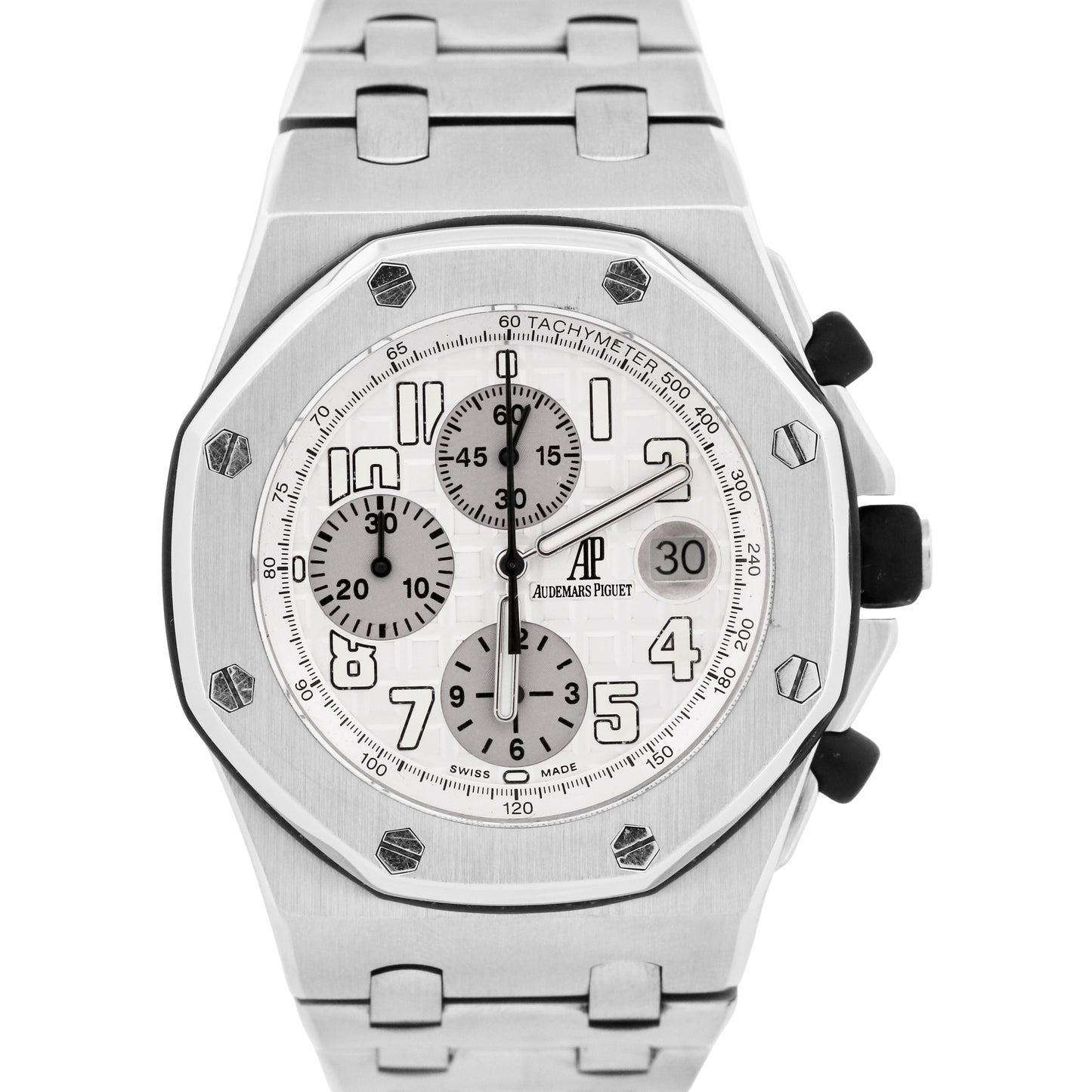 Audemars Piguet Royal Oak Offshore SILVER Chronograph Stainless Steel 26170ST