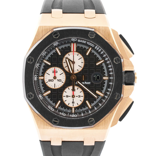 2013 PAPERS Audemars Piguet Royal Oak Offshore 18K Gold CERAMIC 44mm 26400RO BOX