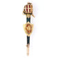Antique Victorian Scottish Citrine Bloodstone & Agate Sword & Shield Gold Brooch