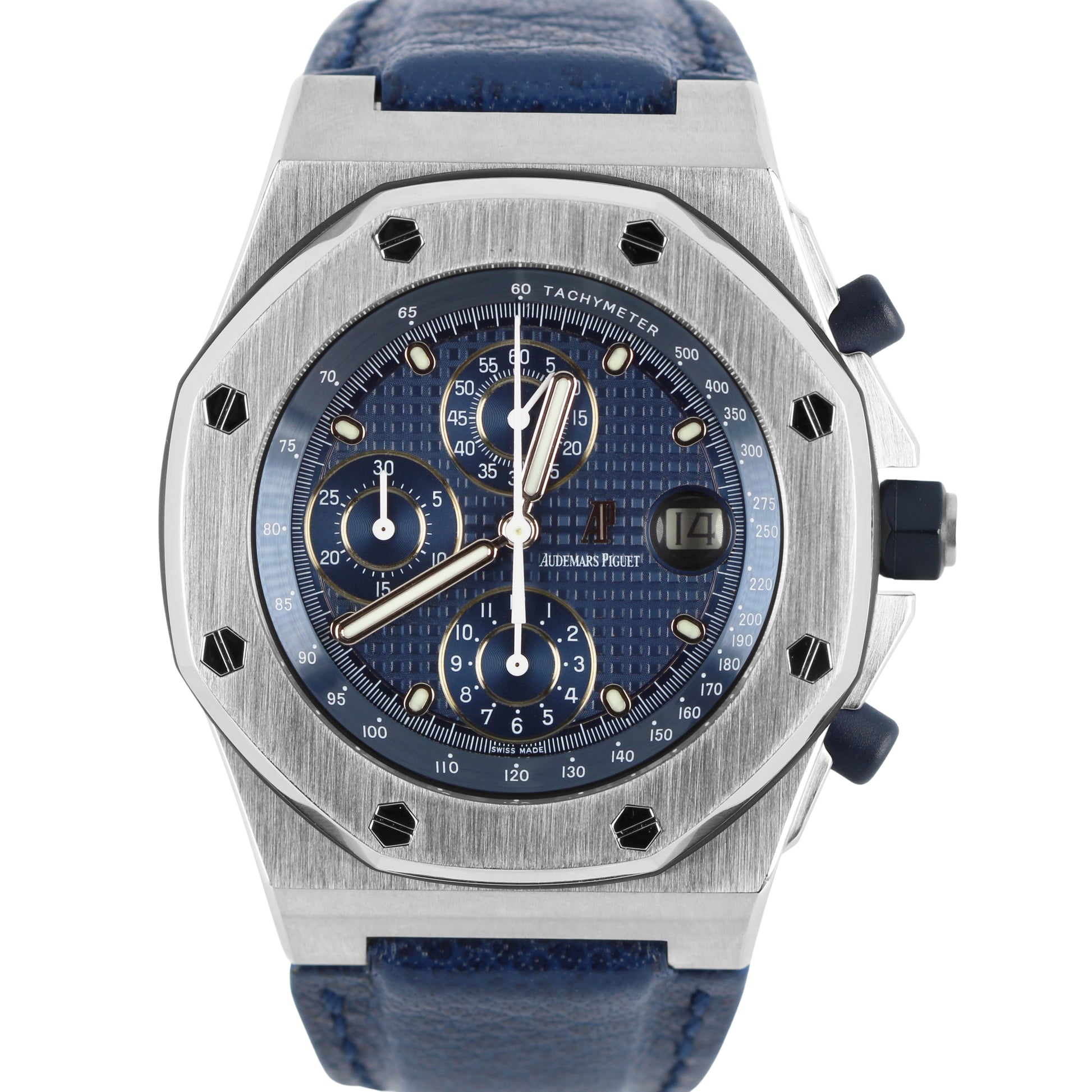 Audemars Piguet, AP, Audemars, Piguet, Audemars Piguet Royal Oak, Royal Oak, Audemars Piguet Royal Oak Offshore, Royal Oak Offshore, Audemars Piguet Offshore, Offshore, Audemars Piguet Blue, Blue Dial, Blue Leather, Audemars Piguet 25770ST.OO.D001IN.02, 25770ST.OO.D001IN.02, Audemars Piguet 25770STOOD001IN02, 25770STOOD001IN02, Audemars Piguet 25770ST, 25770ST